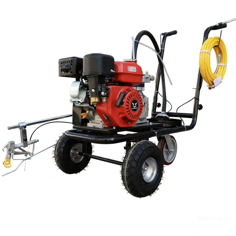 Large Capacity Hand Push Cold Spray Road Line Marking Machine with Heating Low Maintenance Cost-China
