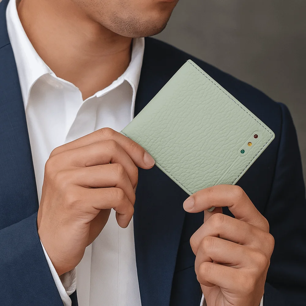 

Creative Cowhide Male Card Bag Multifunction Ultra Thin Credit Card Holder Portable RFID Blocking ID Card Holder Male