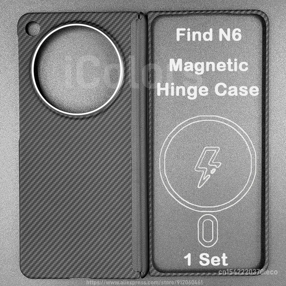 磁気ケース OPPO Find N6 アラミドカーボンファイバー互換 MagSafe 