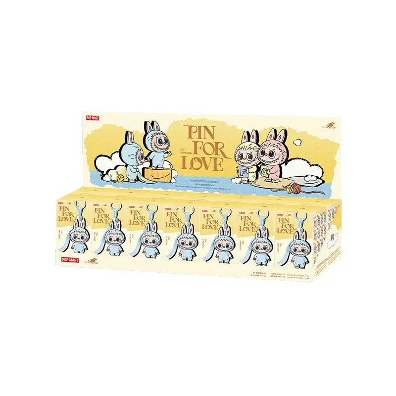 Kawaii Labubu Pin for Love - POP MART Vinyl Pendant Blind Box Surprise