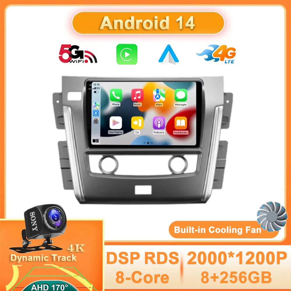 

Android 14 For Nissan Patrol Y62 2010 - 2020 Car Radio Multimedia Stereo Video Player 4G WIFI Navigation GPS Carpaly Auto QLED