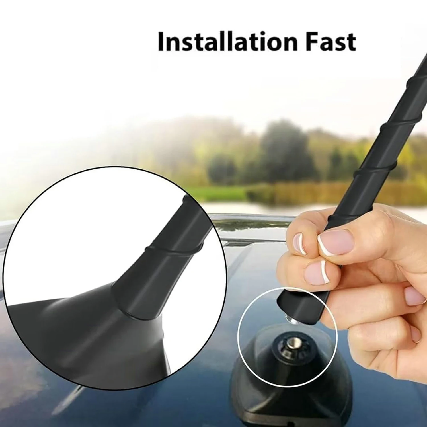 68297936AA 7'' Antenne Mast Radio Signal Antenne 5091100AB für Dodge Journey Avenger Jeep Cherokee Liberty Radio Signal Teile