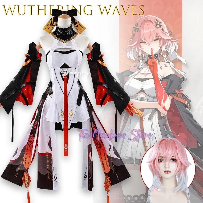 

Changli Косплей Игра Wuthering Waves disfraz Платье Униформа Парик Аниме Вечерние Ролевые Игры Хэллоуин Наряды для Женщин disfraz mujer