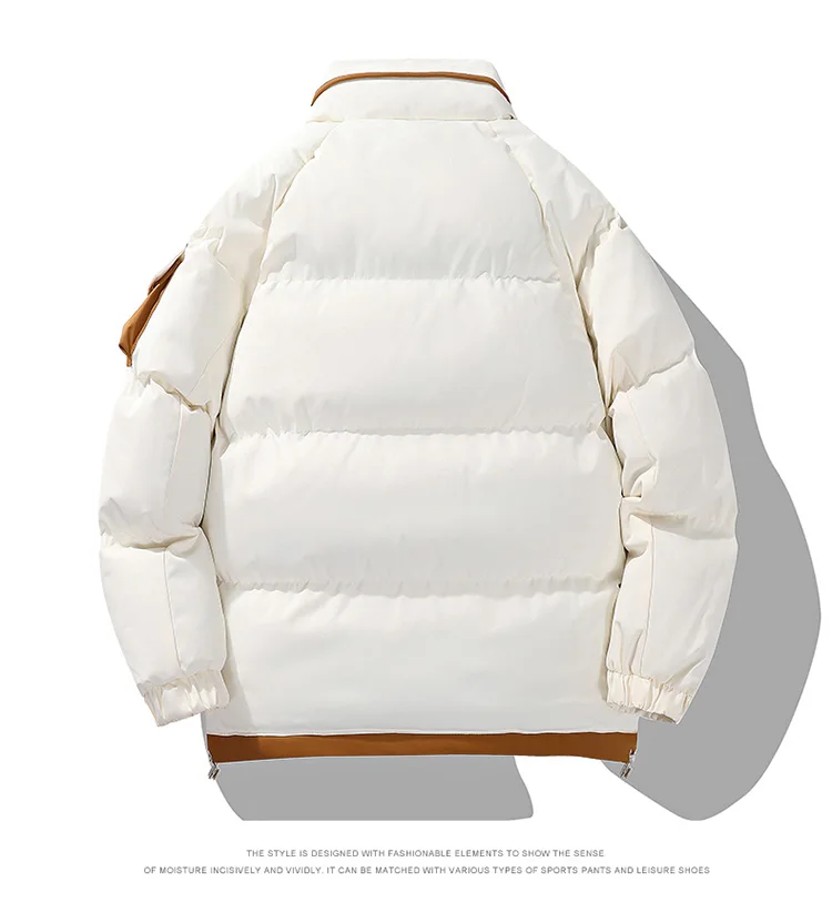 2026 winter casual down cotton jacket Men's short cotton coat trendy solid color thicken warm women's coat youth winter jacket