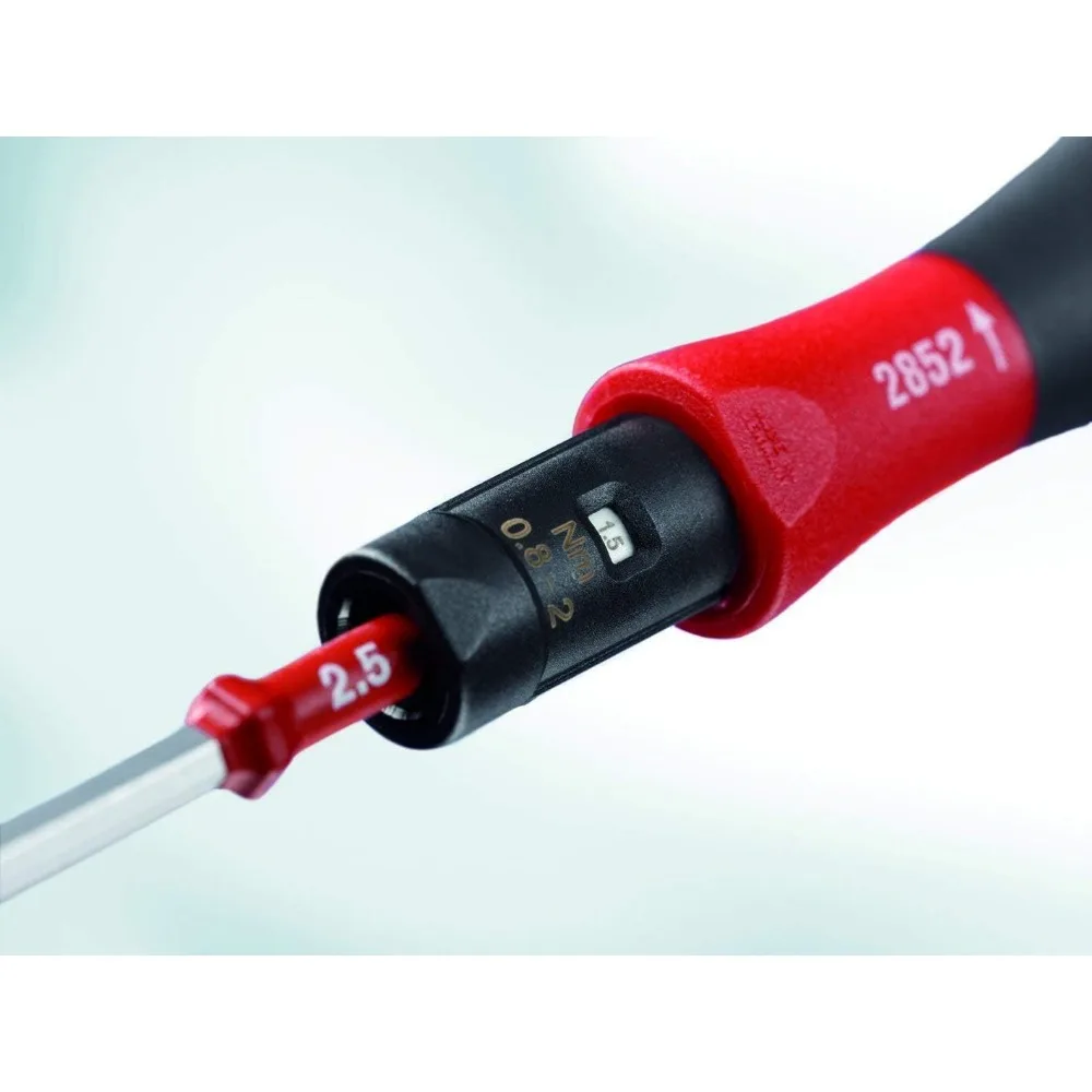 Wiha 28506 TorqueVario-S Adjustable Torque Screwdriver, 10 to 50 Inch Pounds