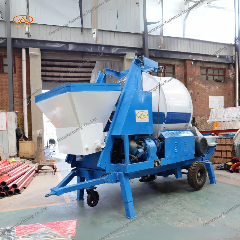 حار بيع مضخة خلاط البناء الخرساني مع خلاط الخرسانة Zsm500 خلاط الخرسانة الصغيرة المحمولة مع مضخة #6