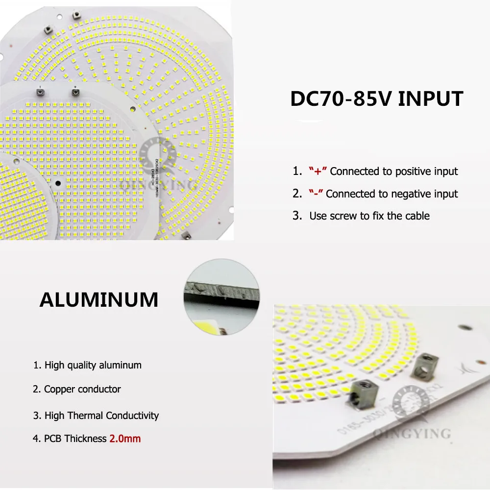 Proiettore a LED 300W 400W 600W 800W 1000W costruzione gru a torre lampada PCB DC70-85V 25Serie Outdoor High Bay Light sostituire la piastra