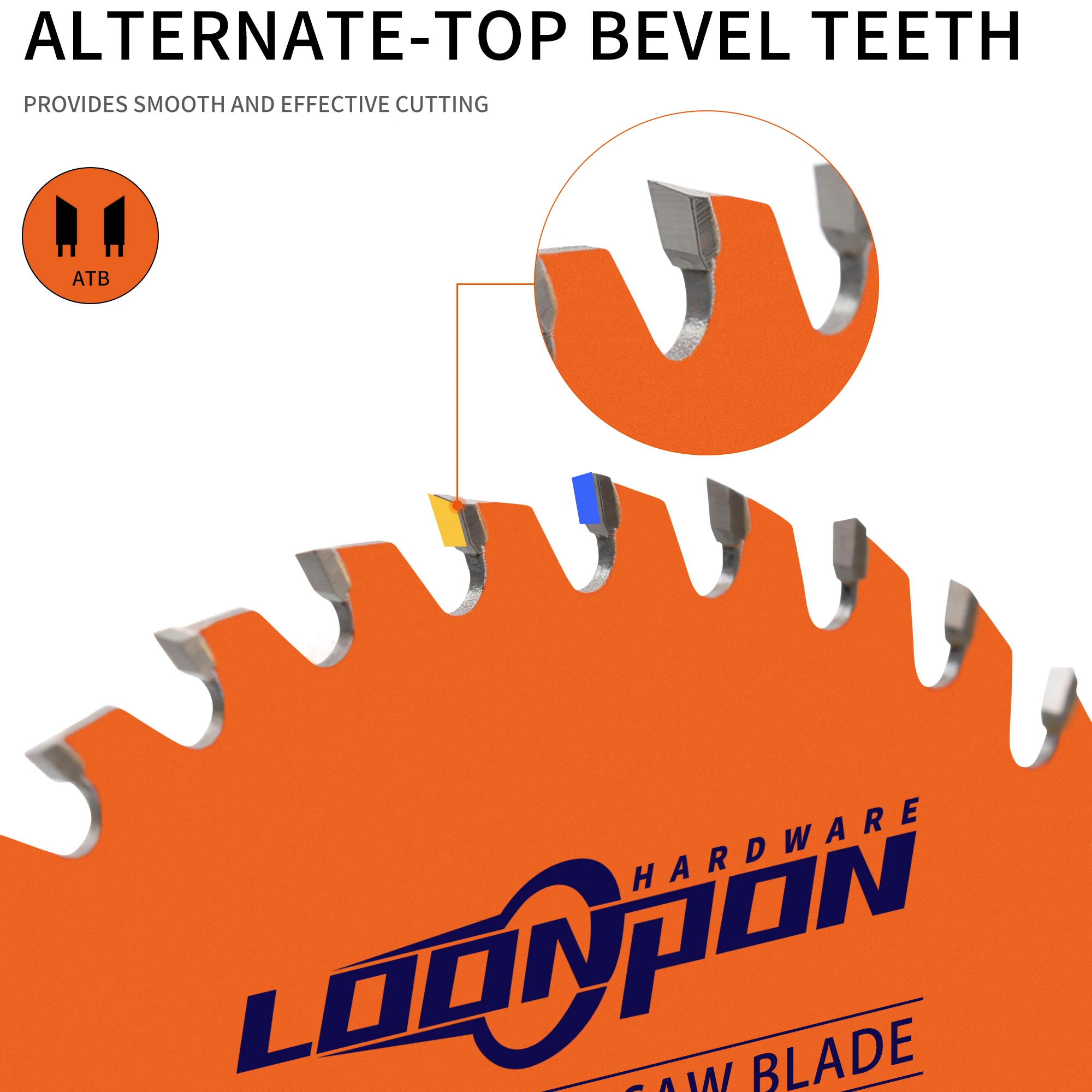 LOONPON 125/165/216/254mm Wolfraamcarbide Tip 40/60/80T Cirkelzaagblad Disc Houtbewerking Voor Snijden Hout Gereedschap