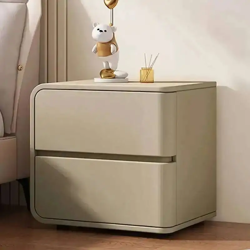Bed Dressers Nightstands Drawers Mobile Minimalist Small Bedside Table Storage Organizer Mesa De Noche Home Furniture FY20XP view 4