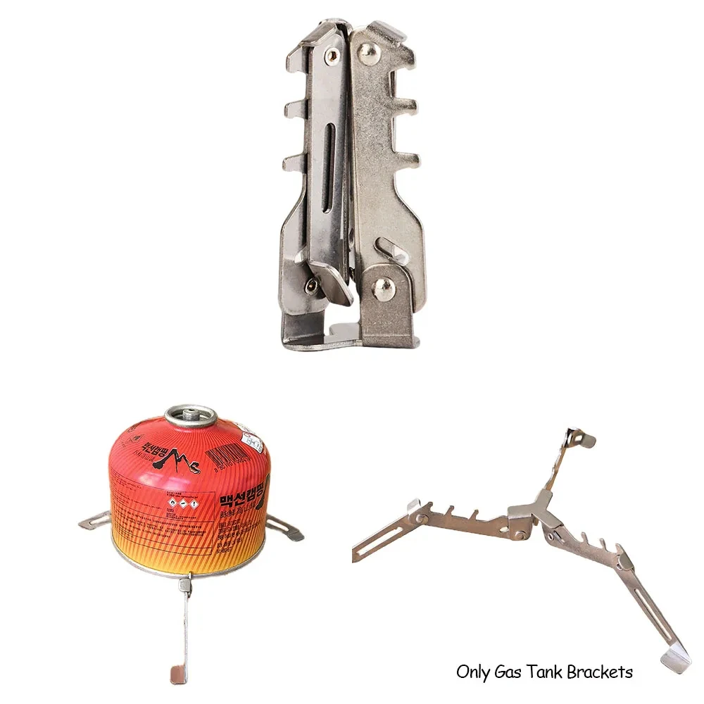 Portable Foldable Gas Cylinder Holder Tripod Camping Stove Stand for Outdoor Cooking Picnic Hiking - Durable Aluminum Alloy