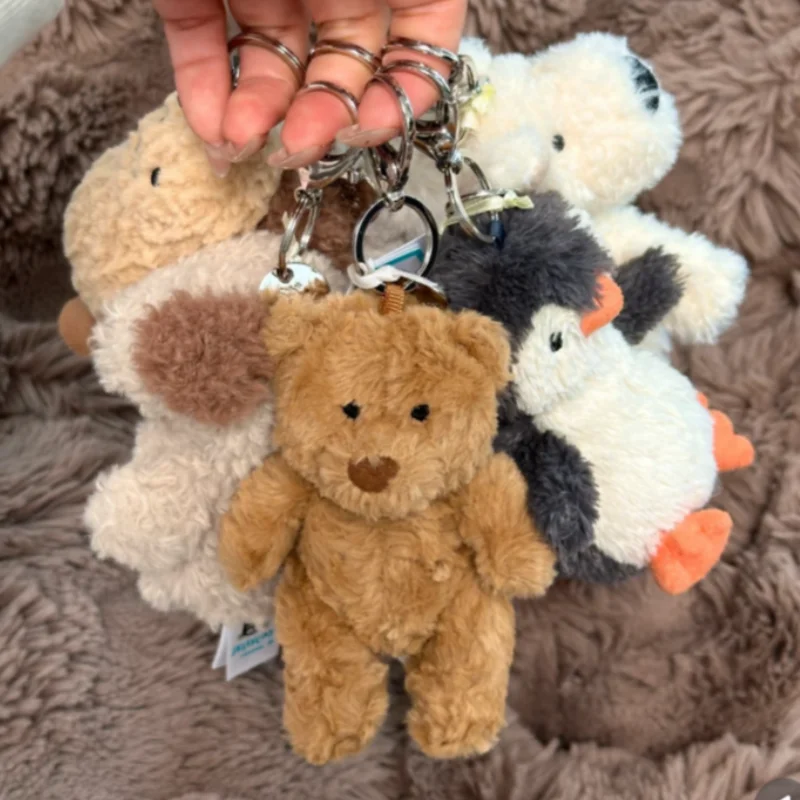 

Jellyandcat Mr. Timmy Turtle Pendant School Bag Charm Doll Key Chain Cute Stuffed Turtle Toy Gift Soothing Accessories Pendant