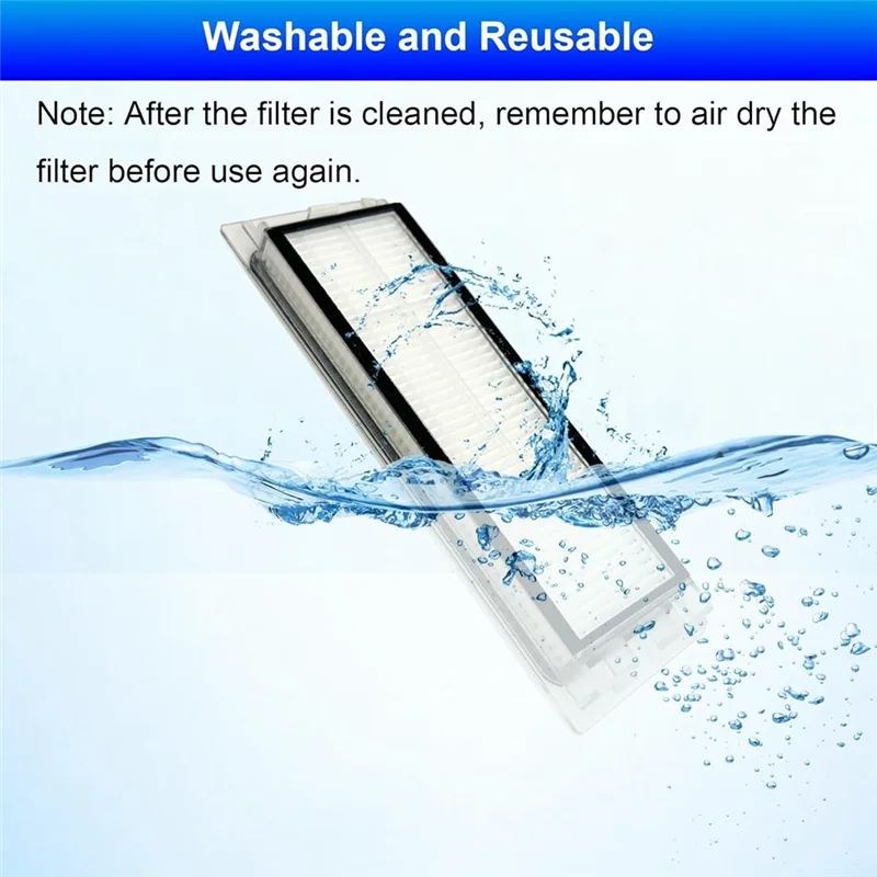 

8 Pack Q5 Filter Replacement Part For Roborock Q5, Q5+, Q5 Plus Vacuum Cleaner Hepa Filter-ABXK