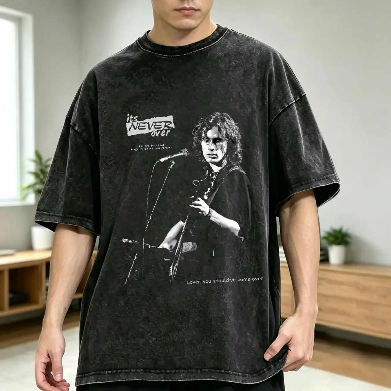 washed T Shirt Jeff Buckley Grace album fan gift trendy shirts music graphic tee bootleg long or short sleeves vintage Washed