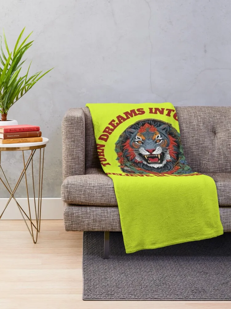 Design 'Turn dreams into reality' Throw Blanket Nap Camping Stuffeds Blankets For Bed Blankets