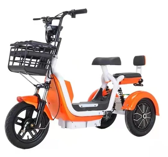 

2024 Factory Price 14 Inch MiniThree Wheel Electric Scooter 500W Motor 48V 20Ah Electric Tricycle