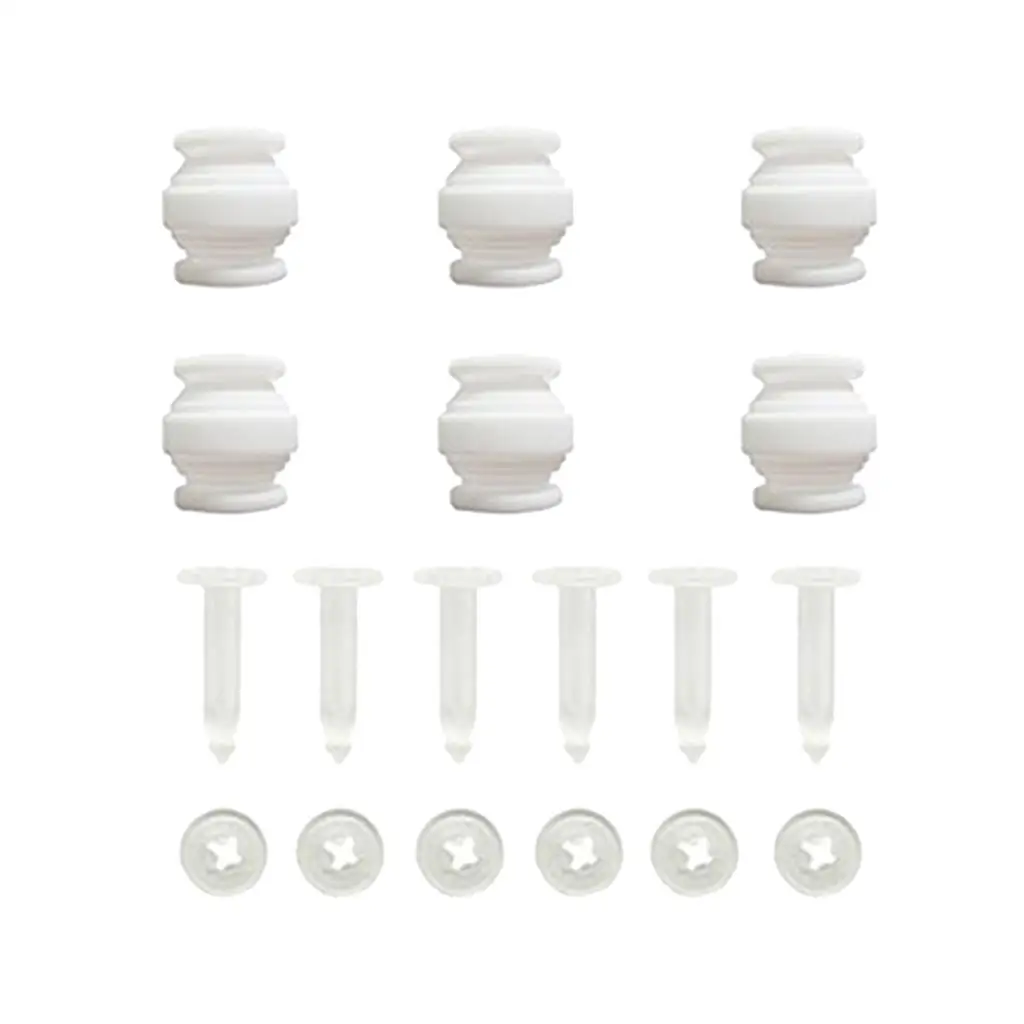 White Camera Gear Gimbal Damping Plate Vibration Rubber Damper Mounting Kit Anti Drop Pins for Pro Advanced Drones