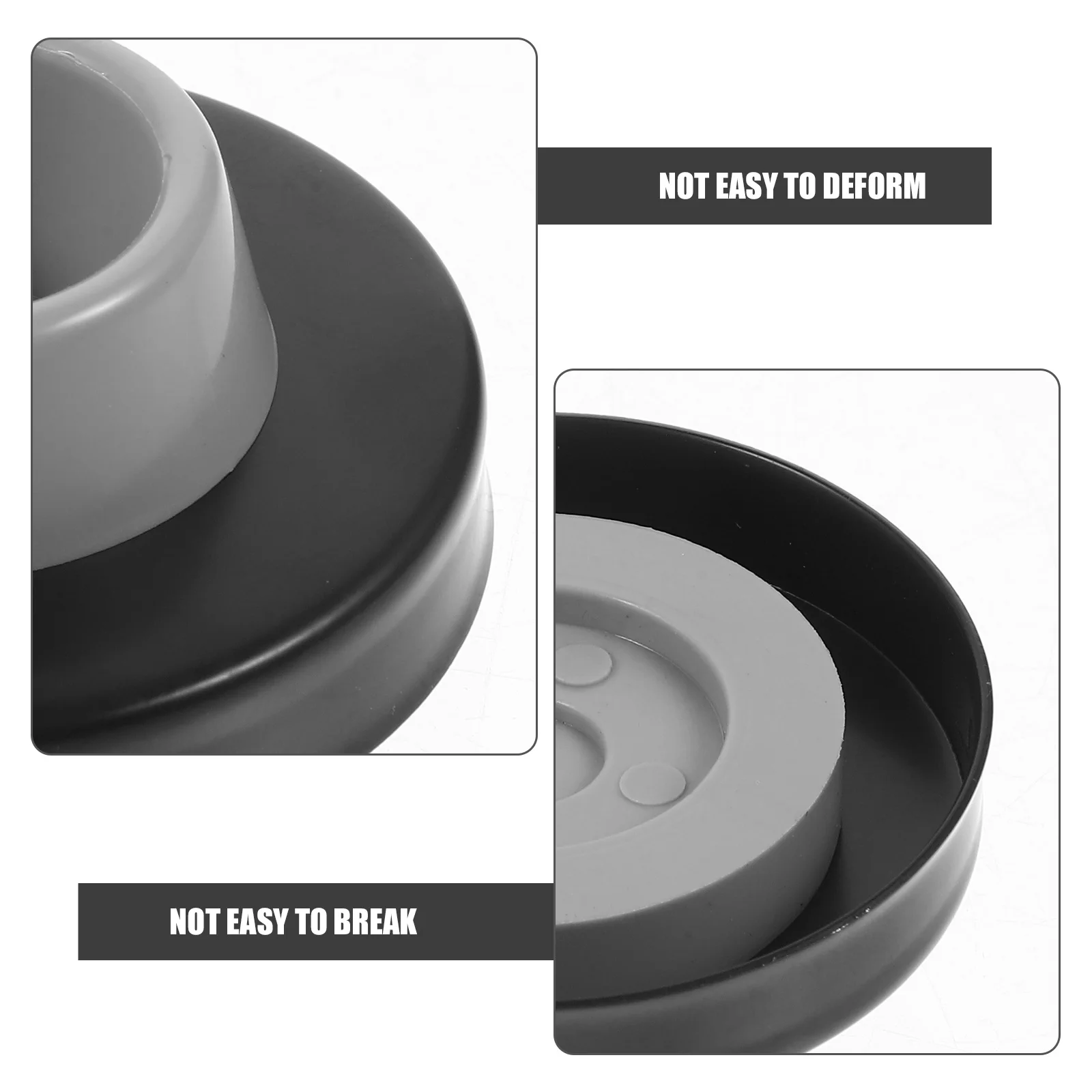 

4pcs Door Stopper For Wall Rubber Stainless Steel Anti-Collision Wall Protector Door Stops Home Bedroom Office Tool Parts