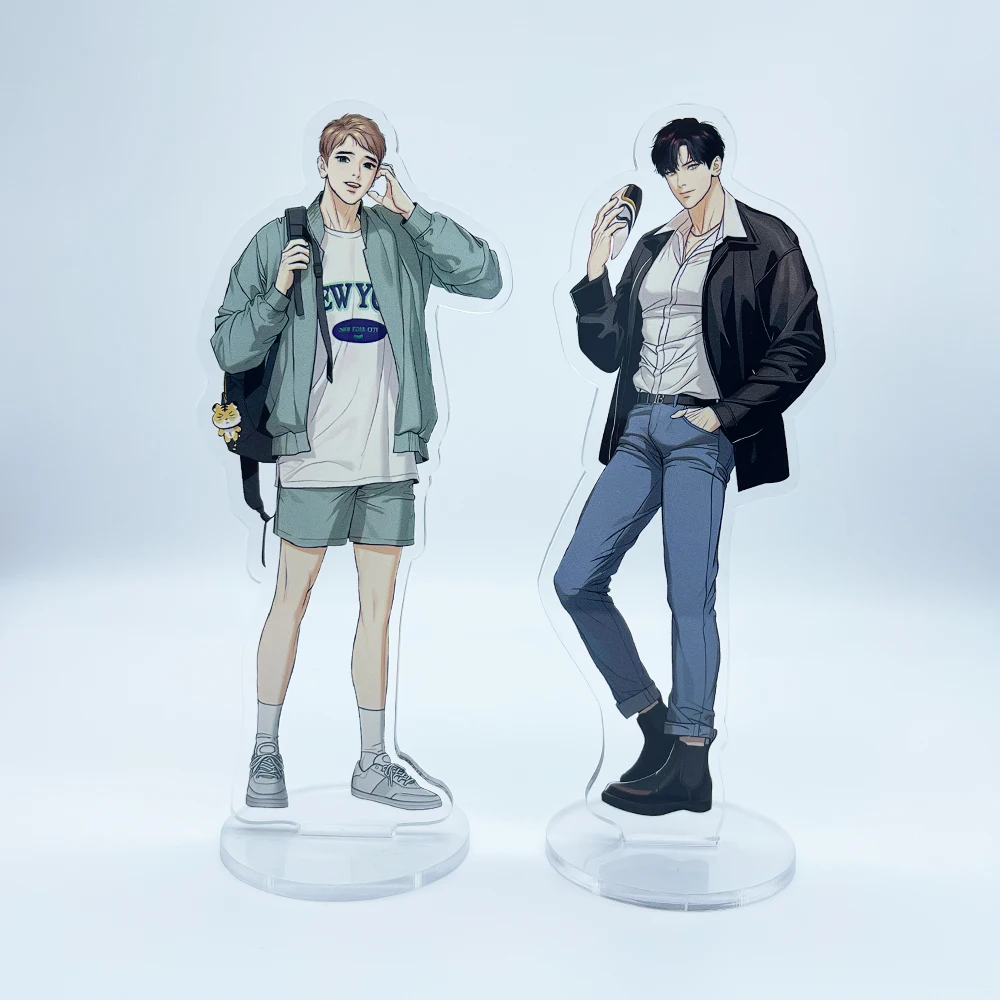 Coreano doble masculino Lezhin BL Comics BJ rsi/BJ Alex Ahn Jiwon/Nam Dong-Gyun imagen álbum insignia acrílico soporte cartel tarjeta pequeña
