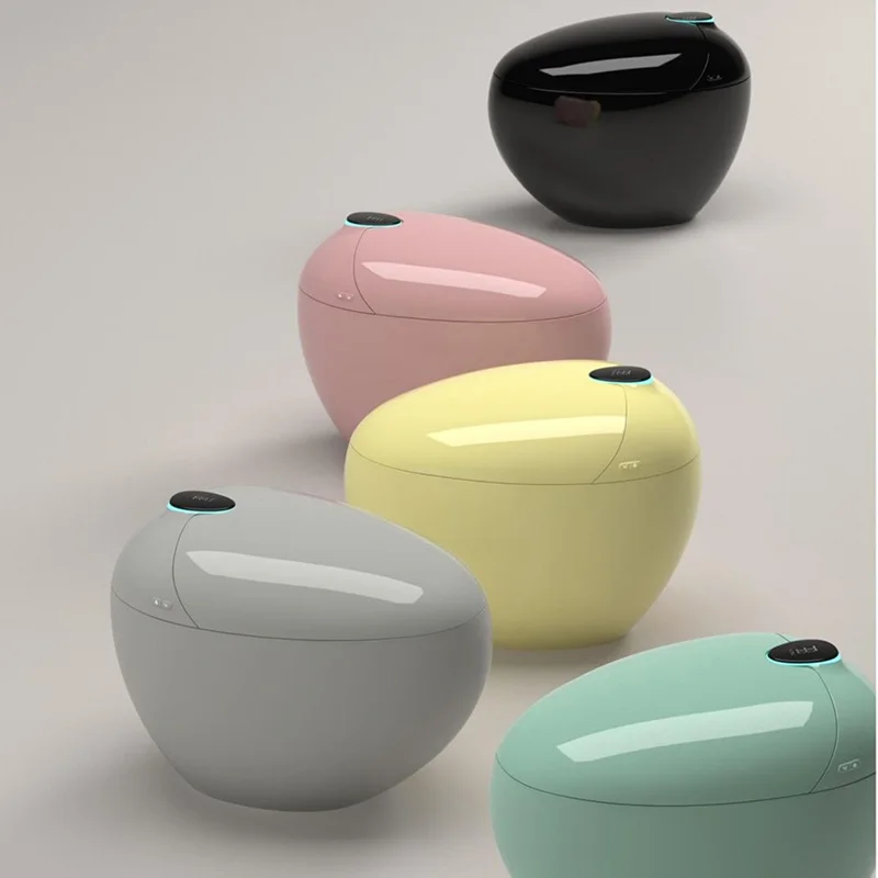 

High-End Quality Futuristic Egg Shape Foot Flush Smart Toilet With Multicolor Appearance Intelligent Toilet