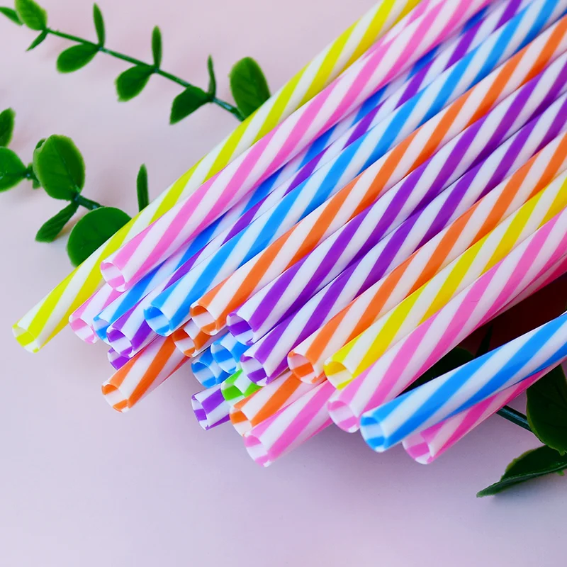 30-Pack of Two-Tone Twisted Straws, Reusable—A Must-Have for Parties, Bars, and Birthday Celebrations