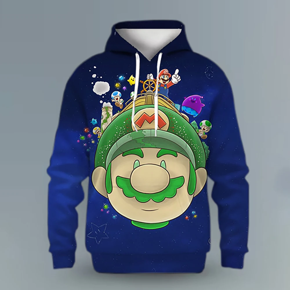 

Super Mario Cosplay Hoodie children's clothing 3D Printing Hooded men's and women's sweatshirt