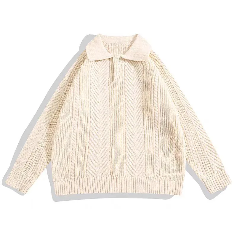 

Warm Casual Long Sve Men's Sweater Mature Sle Briti Retro Busin irt Polyester Fiber Commute Suitable