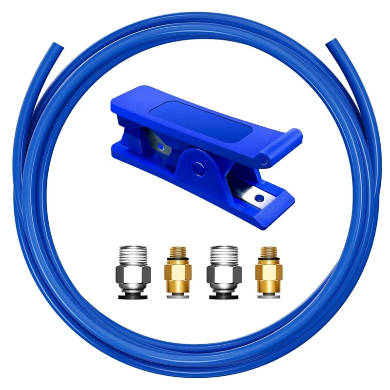 The Newbowden Tubing Kit, Ptfetubing For 1.75 Mm Filament, With PC4-M10 And PC4-M6 Fittings, Cutter