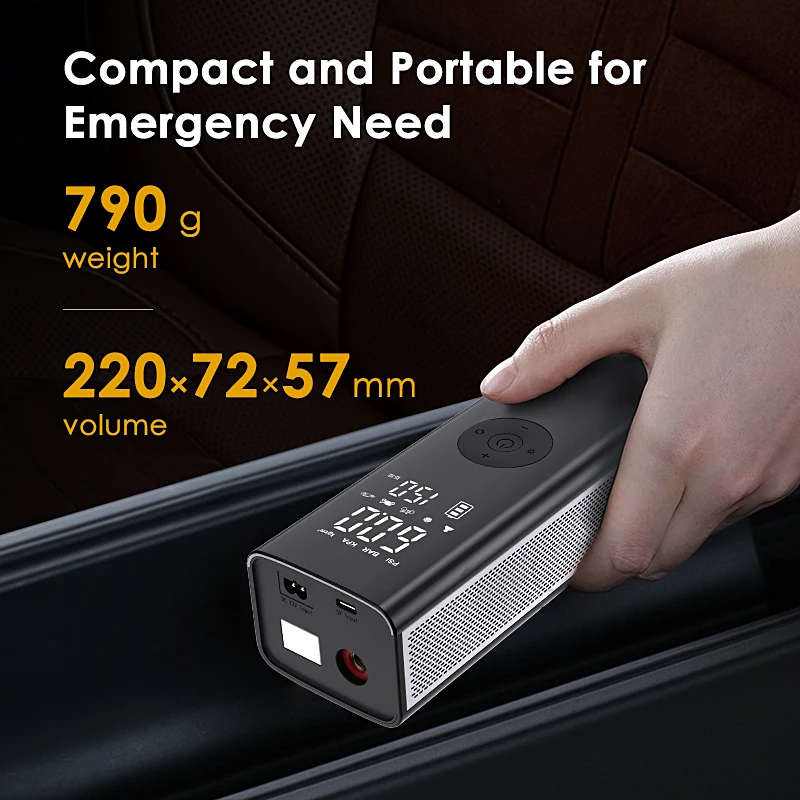 Car Air Pump Wireless High Power Electric Tyre Inflator 2600mAh*3 12V 150PSI SUV Trucks Large Vehicles Cordless Tire Compressor