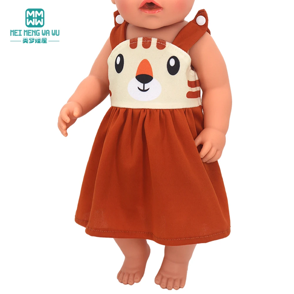Puppe Kleidung Fit 45cm Spielzeug Amerikanische Puppe Mode Cartoon Gaze Kleid Hemd Hosen Schuhe Mädchen Geschenke – Detail 28
