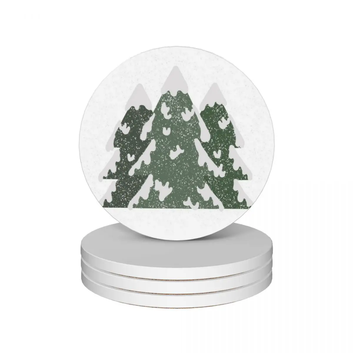 

Christmas tree Ceramic Coasters (Set of 4) cute set set cute for table Coasters
