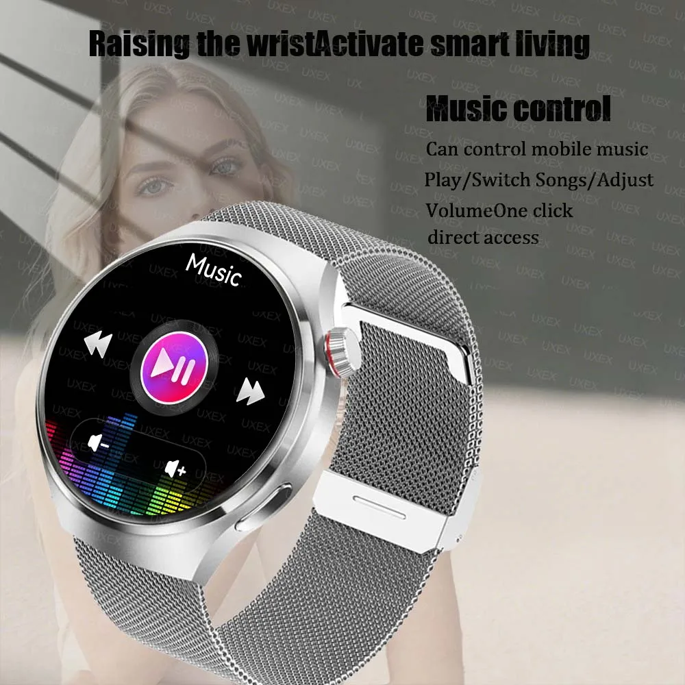 الأعمال Smartwatch ساعة رجل 1.52 HD مكالمة لاسلكية الصحة المقتفي مخصص صور صوت مساعد هدية الكريسماس الساعات التجارة