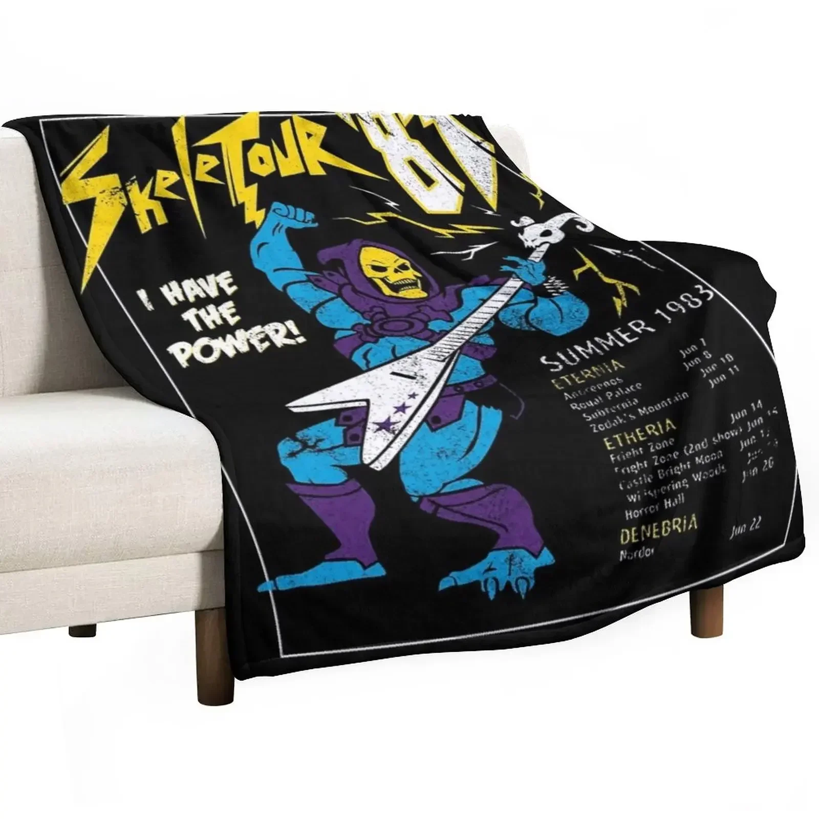 Skeletor Throw Blanket Retros decorative Blankets