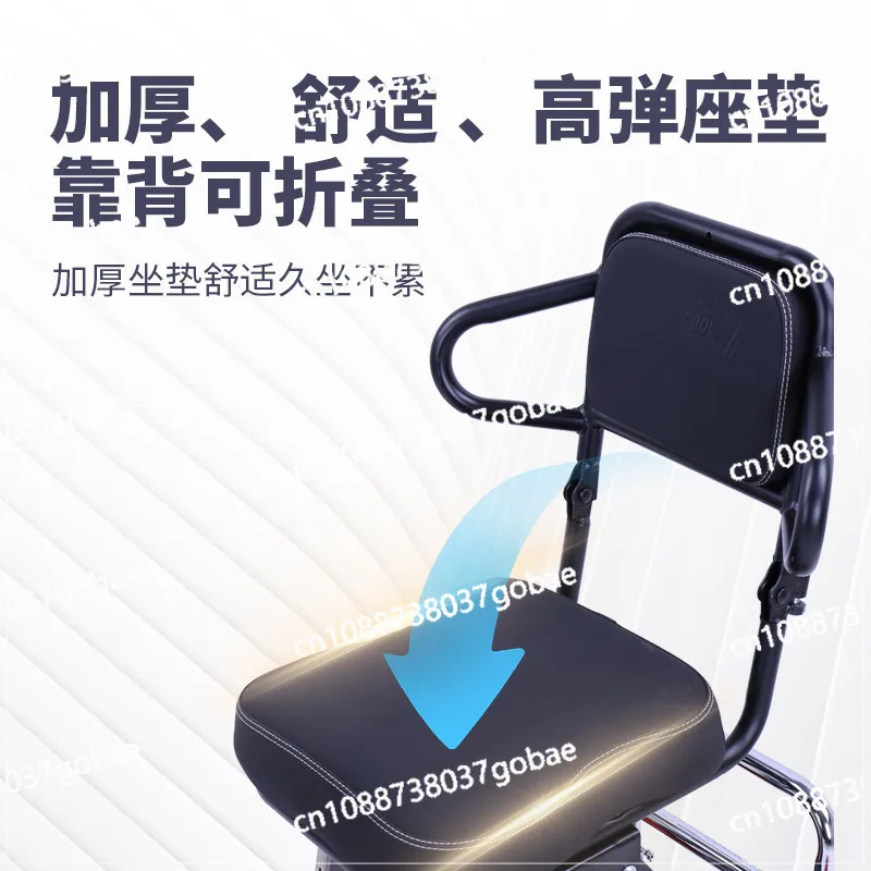 دراجة ثلاثية العجلات صغيرة الحجم قابلة للطي لكبار السن أثناء السفر والترفيه وبطارية ليثيوم كهربائية محمولة