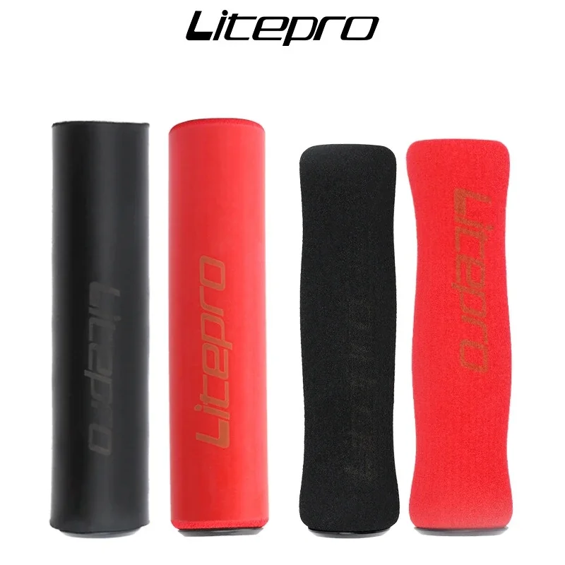 LITEPRO Mountain Bike Handleba Grip 125/130mm Ultra Light 22.2mm Silica Gel/Sponge Grips Shockproof Iamok Bicycle Parts