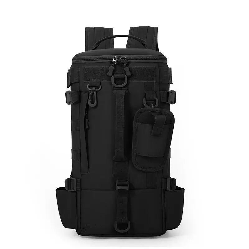 Multifunctional Fishing Backpack Tackle Bag with Rod Holders Fish Equipment Storage Waterproof Wear-resistant Outdoor Sports Bag