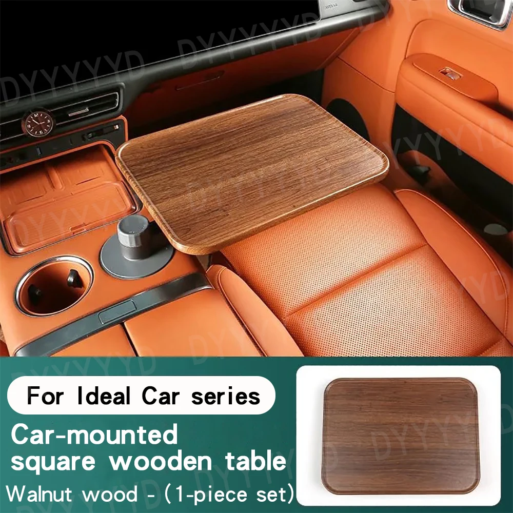 Automotive Interior Accessories Small Desk Multi functional Office Desk For Ideal L6 L7 L8 L9 Mega Car Suspended Square Rotating