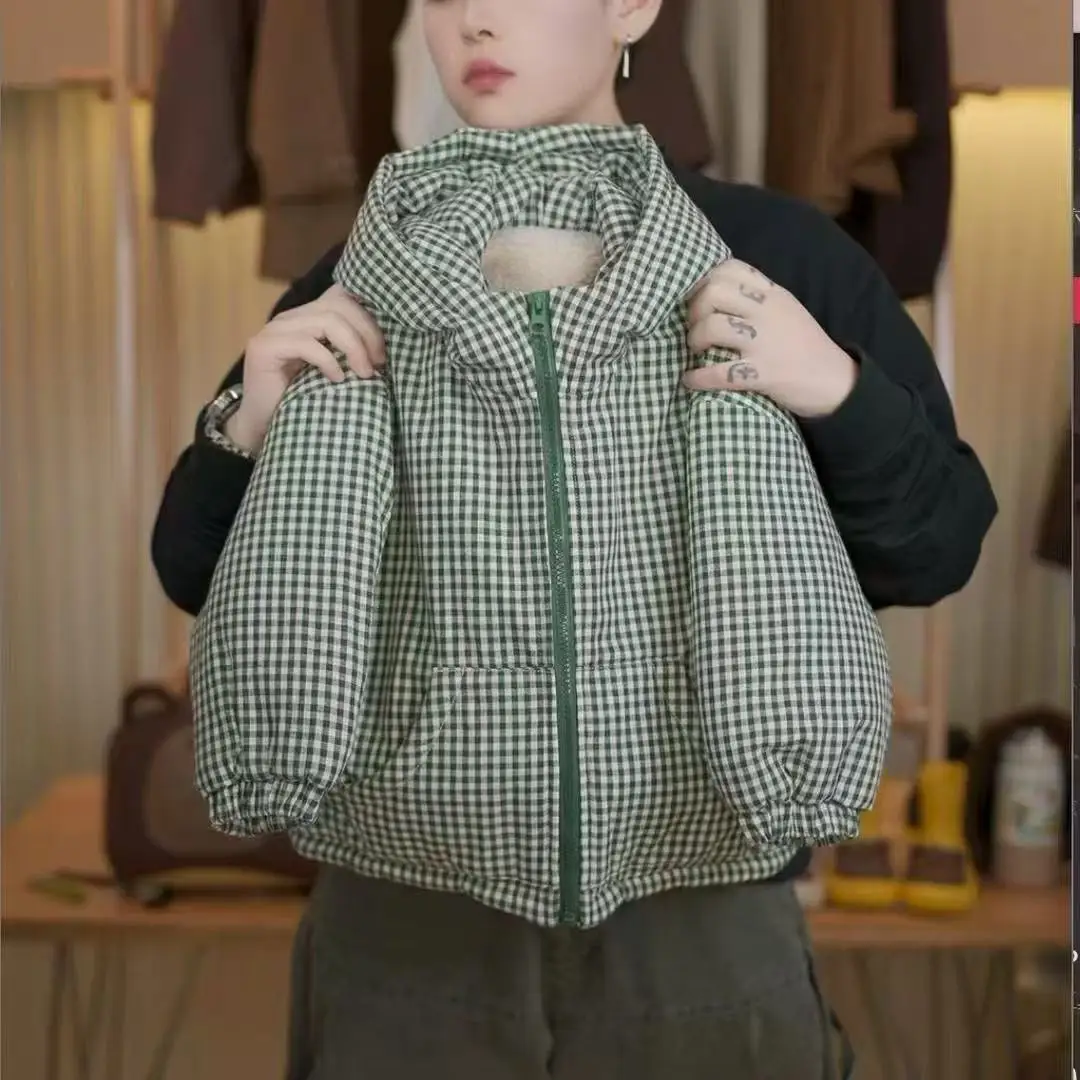 

Kids Girls Cotton Coat Winter 2026 New Style Western-style Children's Thick Hooded Cotton Jacket