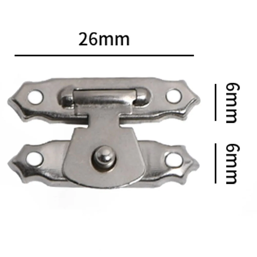 Gebäude Kleine Dinge Schnallen Hause Mit Schrauben 10PCS Verschluss Hardware Gelb Bronze Verbesserung Andere Holzkisten