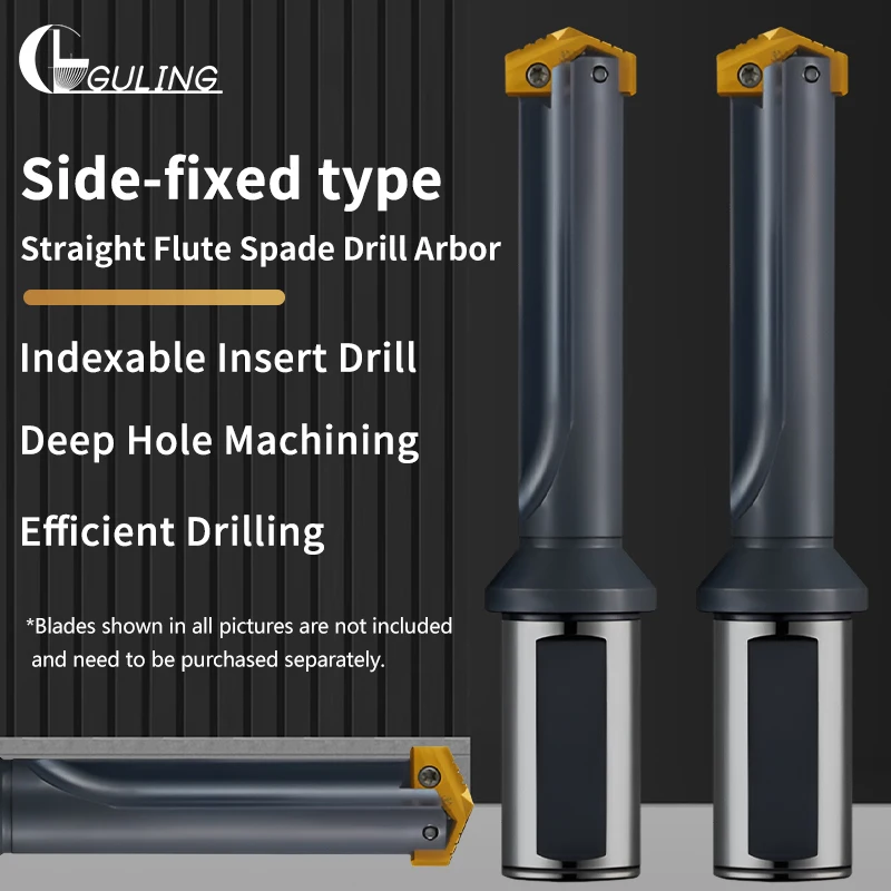 GULING Side Lock Spade Drill Straight Flute Holder Indexable Insert Straight Flute Chip Evacuation Through Coolant ML20/25/32/40