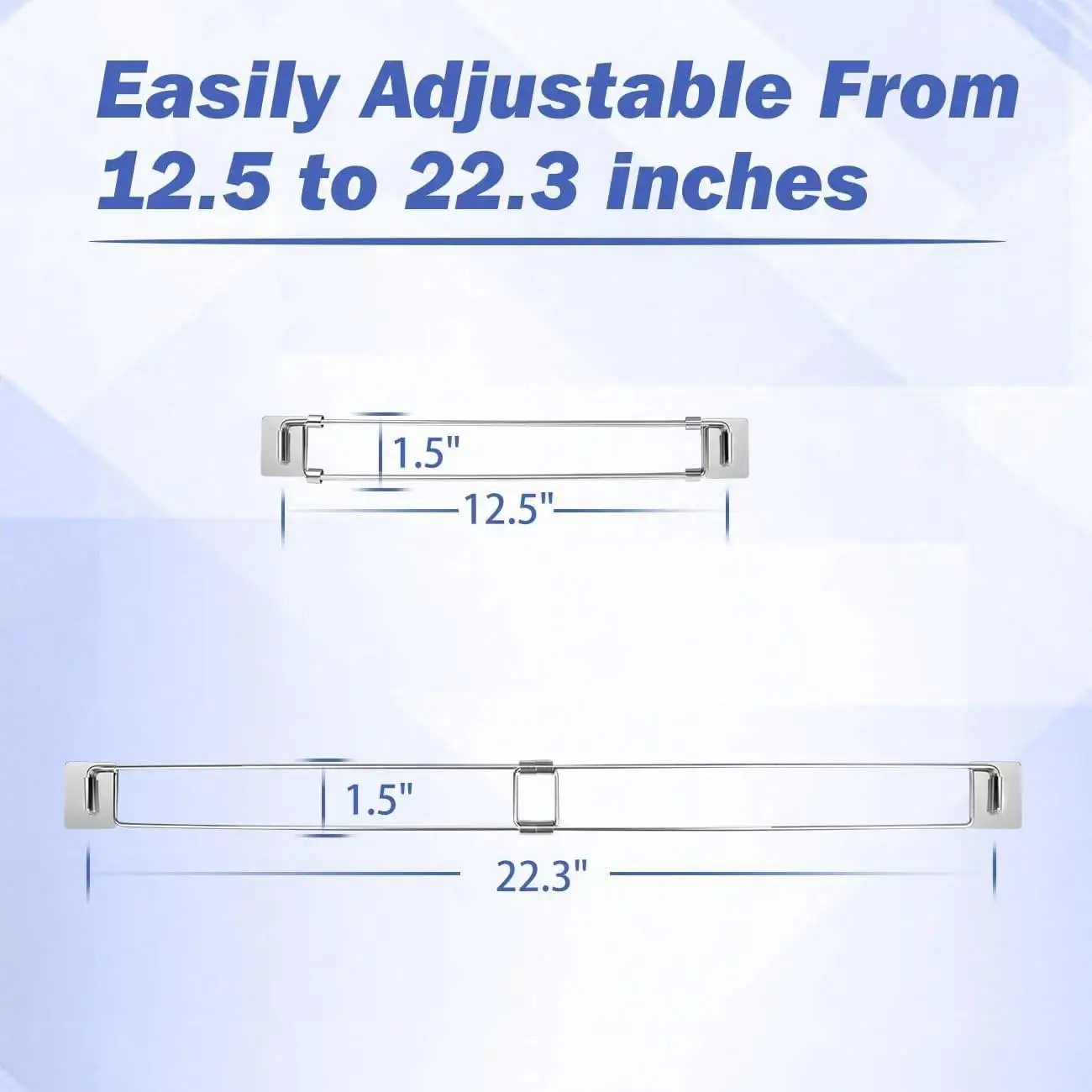 

RV Travel Secure Bars – Adjustable Stainless Steel Rods for Organizing, 2 Pack