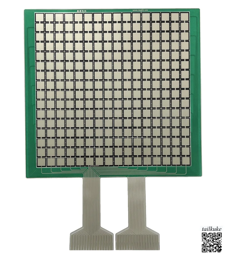 RX-M1616M Piezoresistive Array Distributed Flexible Thin Film Pressure Sensor Cushion Force Sensitive Tactile Sensing FSR