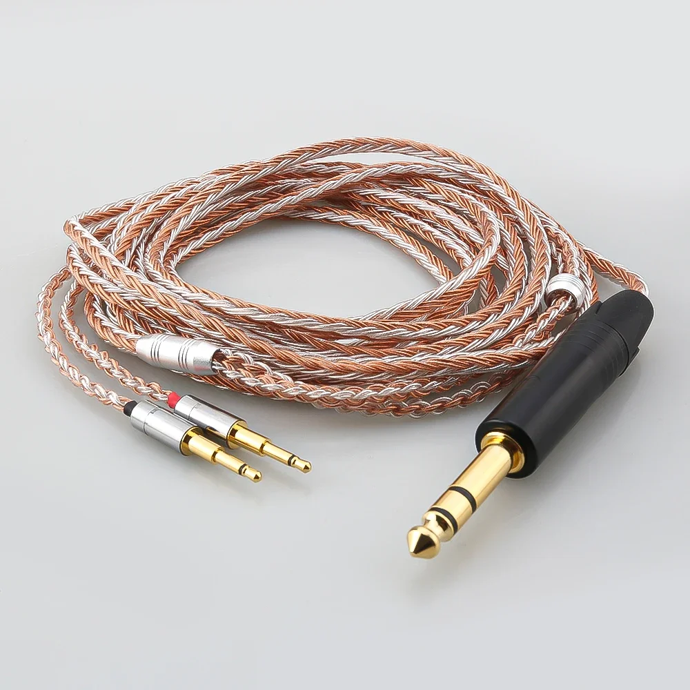 16 Core 4pin XLR/2.5/3.5 มม./4.4 มม.Balance หูฟังสําหรับ 2x2.5 มม.HIFIMAN HE1000 HE400S HE560 Oppo PM-1 PM-2 หูฟังสายอัพเกรด