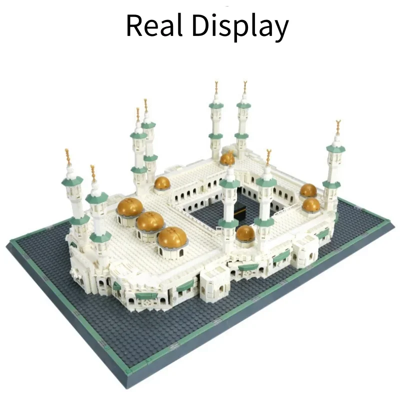 2291PCS Grote Moskee van Mecca Creatieve Architectonische Bouwstenen Set Wereld Gerenommeerd Model Mini Bricks Speelgoed voor Kinderen Geschenken