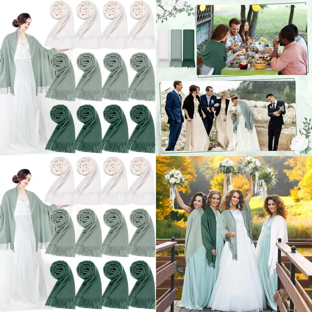 

Набор из 12 шалей из пашмины, 79 x 27, свадебные сувениры для гостей, свадебные подарки на открытом воздухе