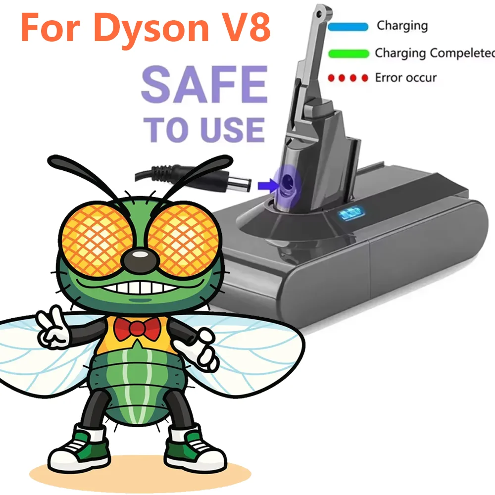 

2026 New for Dyson V8 21.6V 12800mAh Replacement Battery for Dyson V8 Absolute Cord-Free Vacuum Handheld Vacuum Cleaner Batteery