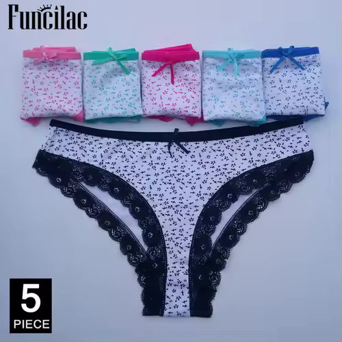 Women's cotton panties Girl Briefs Ms. cotton underwear bikini underwear sexy Ladies Briefs Free shipping 5 Pcs/set - Image 17
