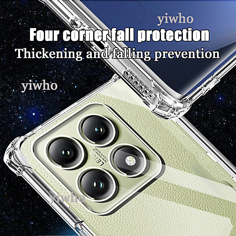 Protective Phone Case for Xiaomi 14tpro 14 T 14t Pro Shell Transparent Camera Back Clera Full Covers Mi14t T14 Phonecase