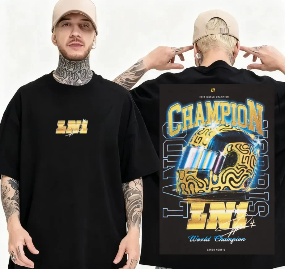 2026 New LN1 Stand '25 Jersey Lando Norris Extreme Sports Breathable Short Sleeved Shirt LN1 Stand '25 Jersey Lando New LN