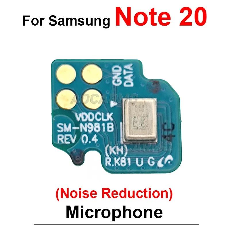 1Pcs Noise Reduction Microphone For Samsung Galaxy Note 20 Ultra 20+ S20 Plus S20U Top Mic Board Replacement Repair Parts