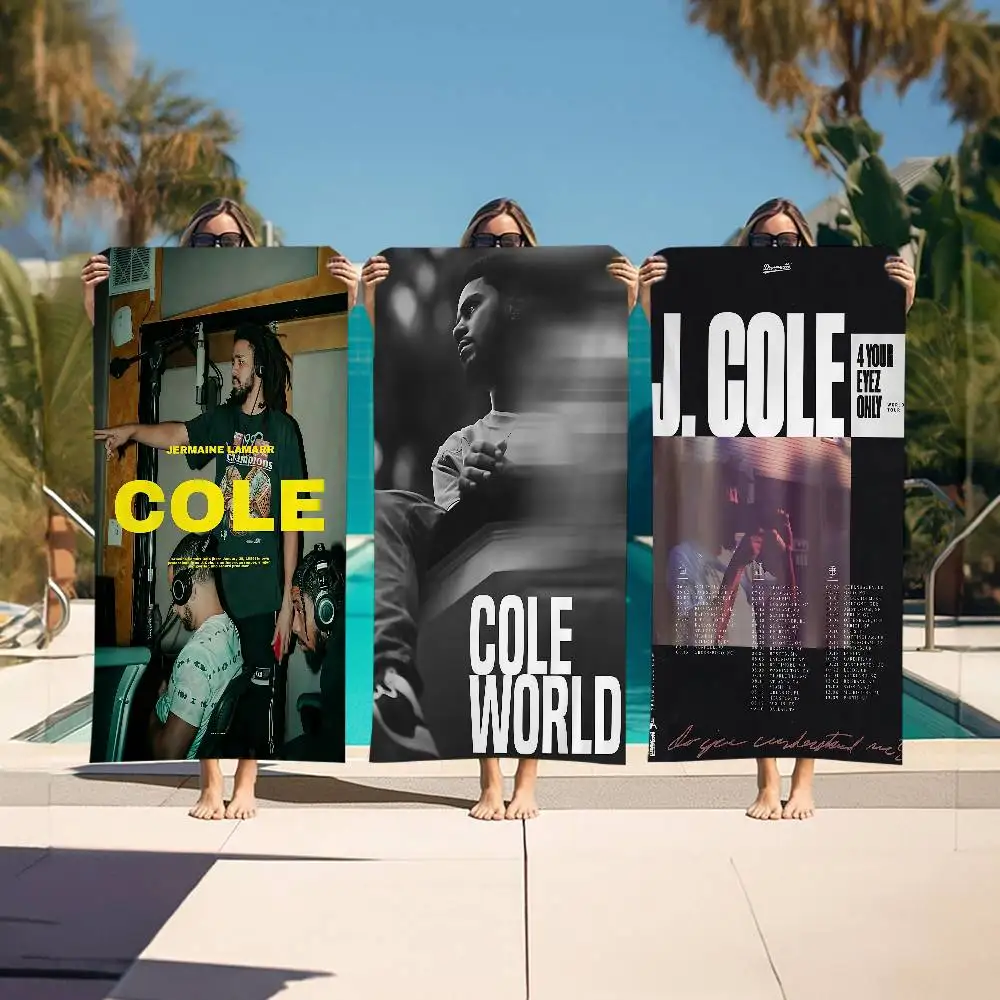 Singer J-Cole Bath Towel Microfiber Soft Water Absorbing Breathable For Girl Kids Decorative Cartoon Beach Towel
